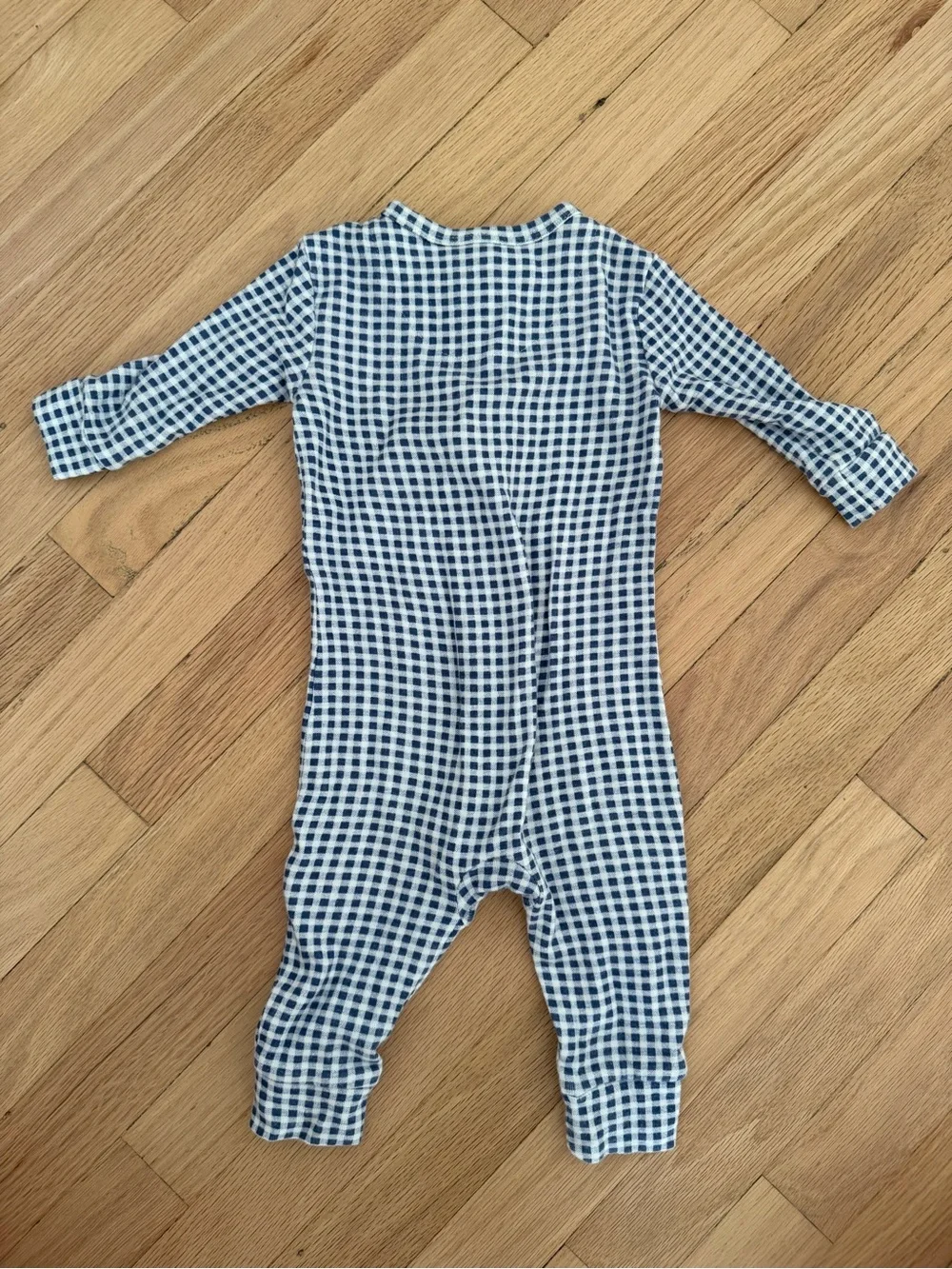 GAP Blue Gingham Zip Romper